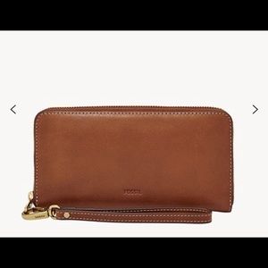 NWT fossil Emma wristlet
